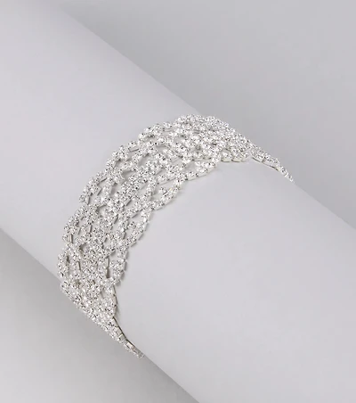 Luxe And Luminous Rhinestone Bracelet