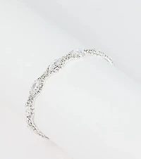 Classic Glamour Rhinestone Tennis Bracelet