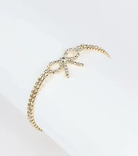 Perfect Bow Rhinestone Bracelet