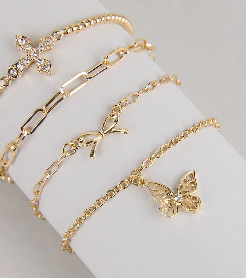 Sweet On Stack Four-Pack Bracelet Set