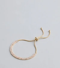 Glam Classic Cubic Zirconia Slider Bracelet