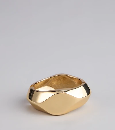 Bold Moves Statement Cuff Bracelet