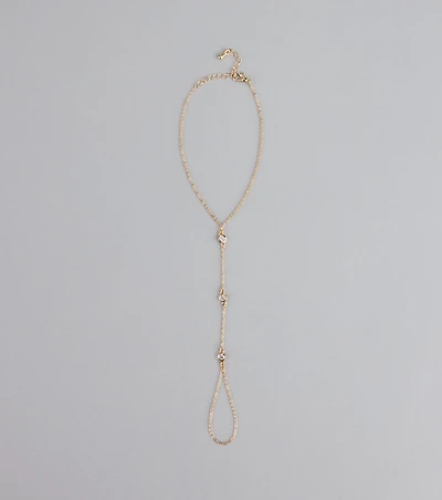Glow Getter Rhinestone Hand Chain