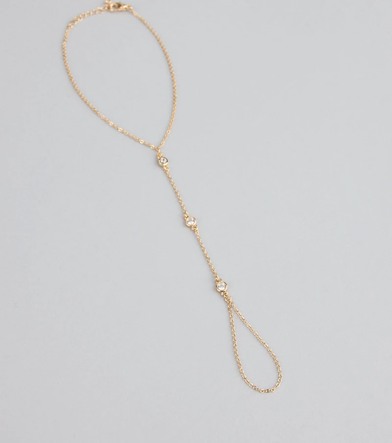 Glow Getter Rhinestone Hand Chain