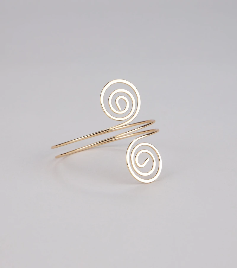 Wrapped Up Spiral Arm Cuff