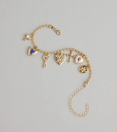 Forever Yours Vintage Charm Bracelet