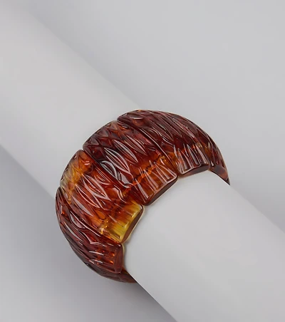 Stack It Up Resin Stretch Bracelet