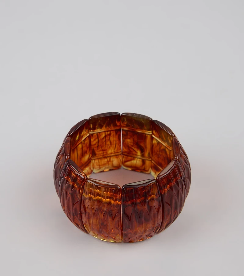 Stack It Up Resin Stretch Bracelet
