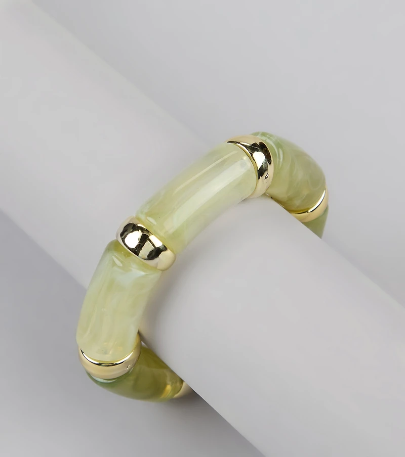Edgy Stretch Resin Bracelet
