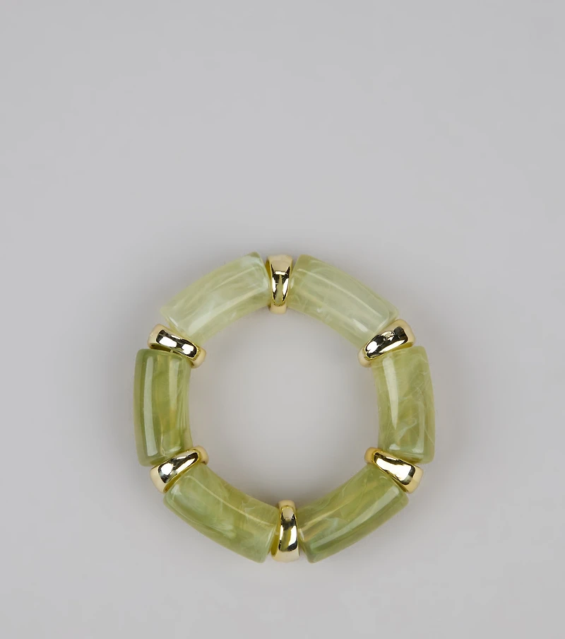 Edgy Stretch Resin Bracelet
