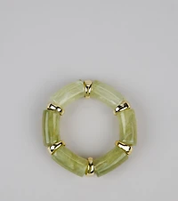 Edgy Stretch Resin Bracelet