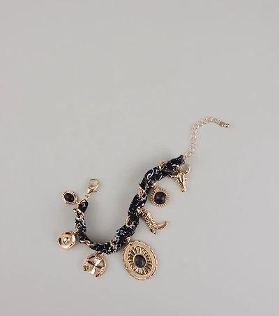 Wild West Bandana Charm Bracelet