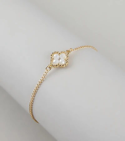 Charmed Life Beaded Clover Bracelet