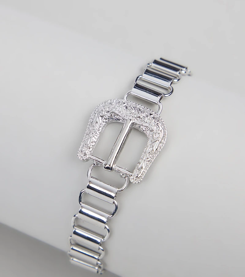 Cowgirl Chic Western Buckle Bracelet