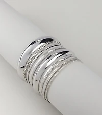 Stack It Up Eight Pack Bangle Bracelet Set
