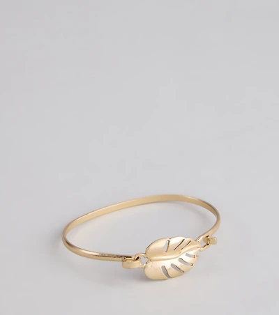 Island Vibes Tropical Leaf Bracelet