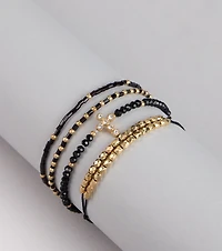 Stacked Vibes Four-Piece Bracelet Set