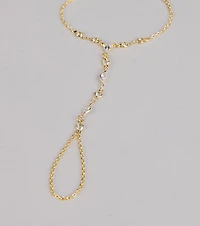 Glow in Motion Rhinestone Hand Chain