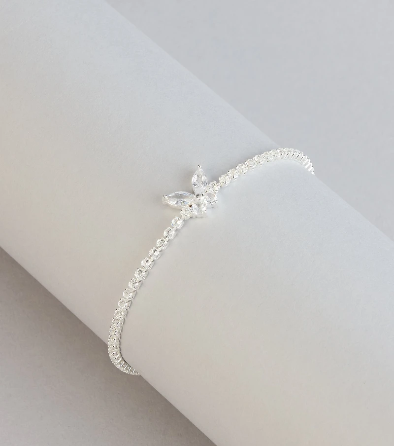A Little Luxe Rhinestone Butterfly Tennis Bracelet