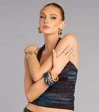 Mixed Vibes Bangle Bracelet Trio