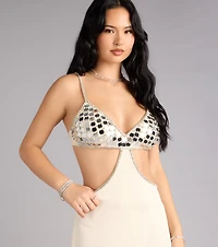 Stacked And Shining Rhinestone Stretch Bracelet Set