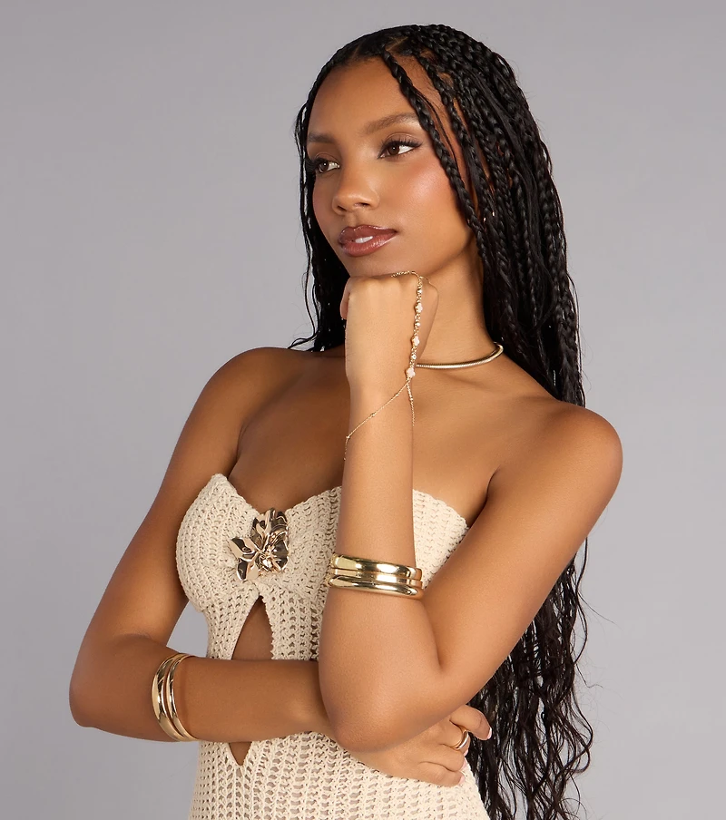 Lucky Link Clover Hand Chain