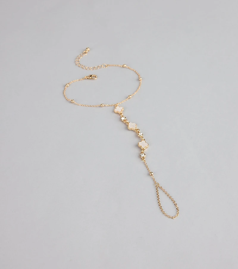 Lucky Link Clover Hand Chain