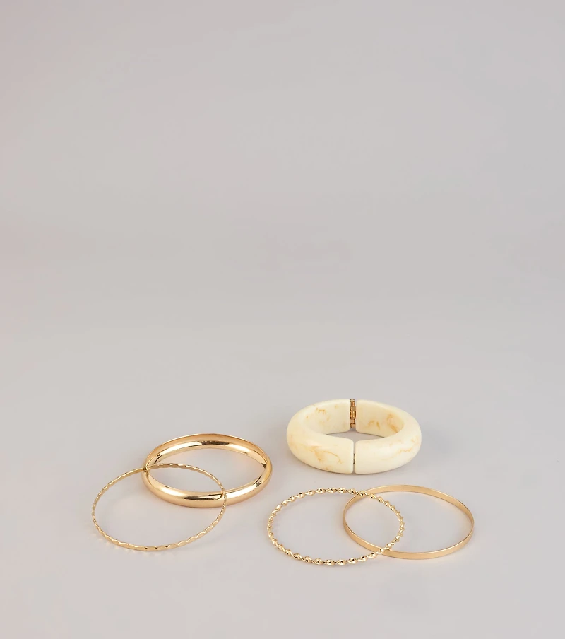 Layered Luxe Bracelet Five-Pack