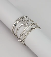 Bold Moves Chunky Chain Bracelet Set