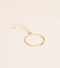 Subtle Shine Moment Rhinestone Slider Bracelet