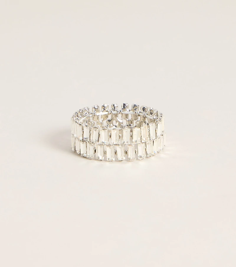 Dressed Up Rhinestone Stretch Bracelet