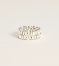 Dressed Up Rhinestone Stretch Bracelet
