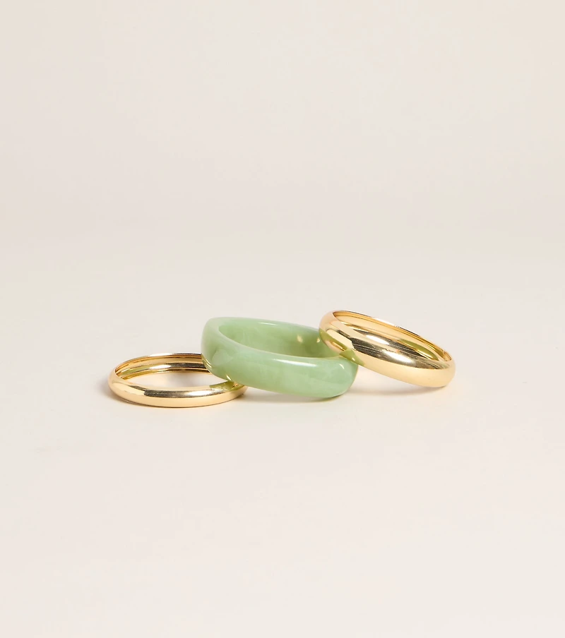 Mint To Be Bangle Bracelet Set