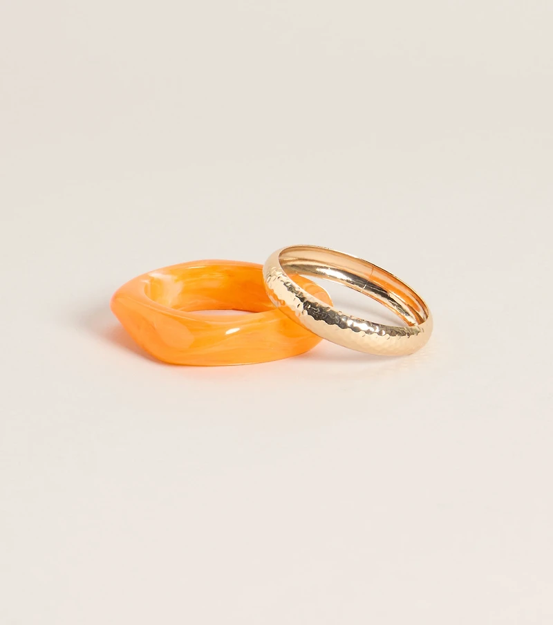 Sunset Stacks Bangle Bracelet Set
