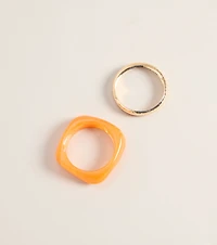 Sunset Stacks Bangle Bracelet Set