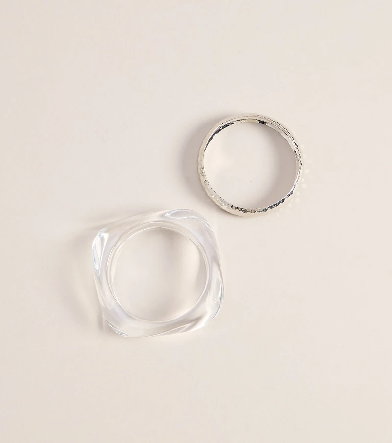 Stacked The Odds Bangle Set