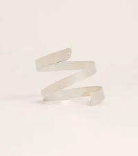 Sculptural Drama Spiral Arm Cuff