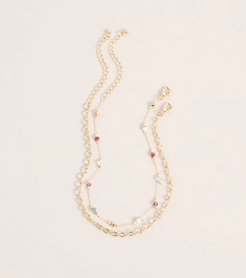 Twice As Nice Anklet Set