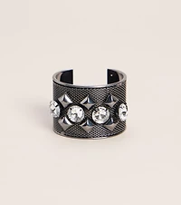 Edgy Sparkle Cuff Bracelet