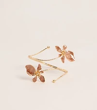 Botanical Muse Flower Cuff Bracelet