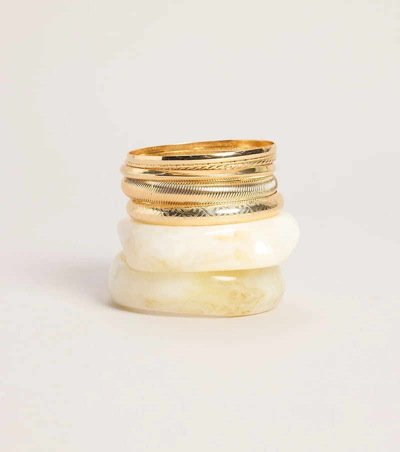 Stacked Intentions Bangle Bracelet Set