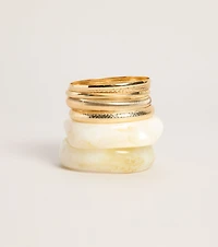 Stacked Intentions Bangle Bracelet Set