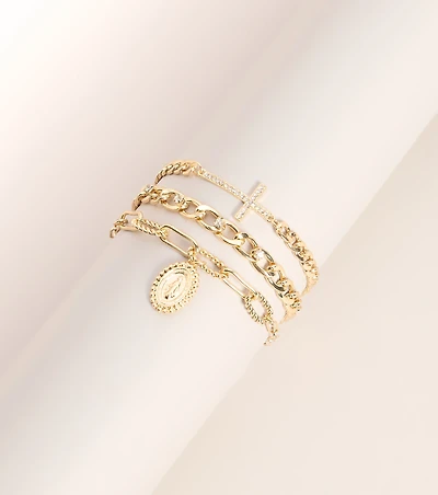 Cross My Style Bracelet Three-Piece Set