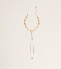 Delicate Chic Cross Hand Chain Bracelet