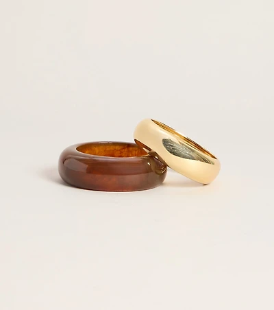 Vintage Coded Two Pack Bangle Bracelets