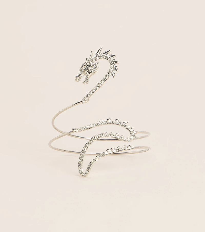 Dragon Spell Spiral Cuff Bracelet