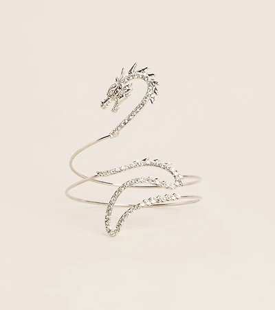 Dragon Spell Spiral Cuff Bracelet