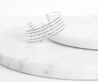 Five Row Rhinestone Cuff