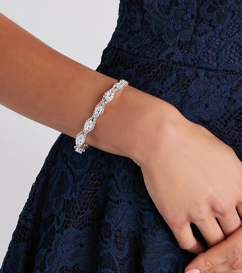 Glisten And Glow Cubic Zirconia Bracelet