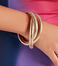 Stellar Style Twisted Bangle Bracelet